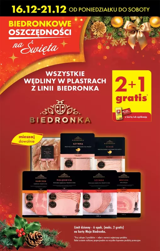 Biedronka - gazetka promocyjna Od poniedziałku, Z ladą tradycyjną od poniedziałku 16.12 do niedzieli 22.12 - strona 14