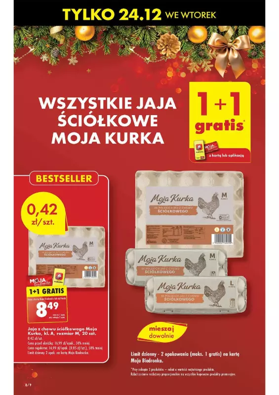 Biedronka - gazetka promocyjna Od niedzieli od niedzieli 22.12 do wtorku 24.12 - strona 8