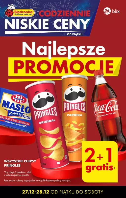 Biedronka - gazetka promocyjna Najlepsze PROMOCJE! od piątku 27.12 do soboty 28.12