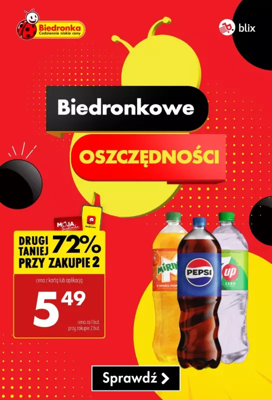 Biedronka - gazetka promocyjna Biedronkowe oszczędności  