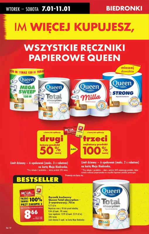 Biedronka - gazetka promocyjna Gazetka od wtorku 07.01 do poniedziałku 13.01 - strona 16