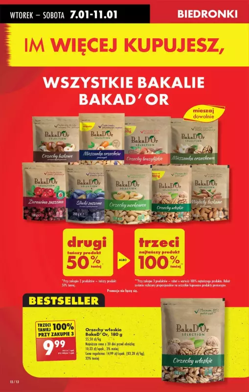 Biedronka - gazetka promocyjna Gazetka od wtorku 07.01 do poniedziałku 13.01 - strona 12