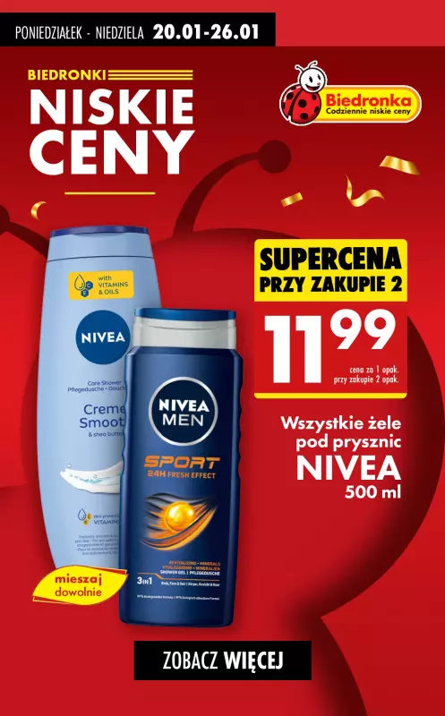 Biedronka - gazetka promocyjna ŻELE pod prysznic i SZAMPONY do -66% od poniedziałku 20.01 do niedzieli 26.01 - strona 6