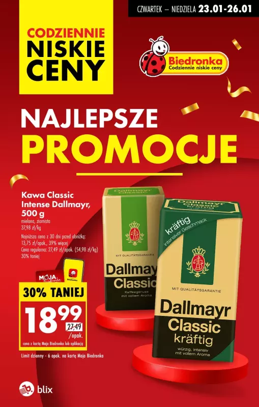 Biedronka - gazetka promocyjna Najlepsze promocje! od czwartku 23.01 do niedzieli 26.01