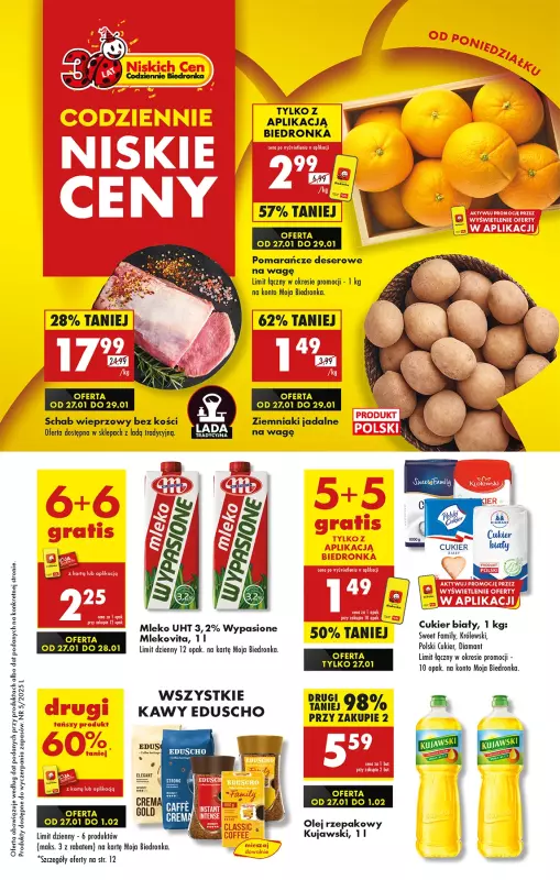 Biedronka - gazetka promocyjna Od poniedziałku, Z ladą tradycyjną  