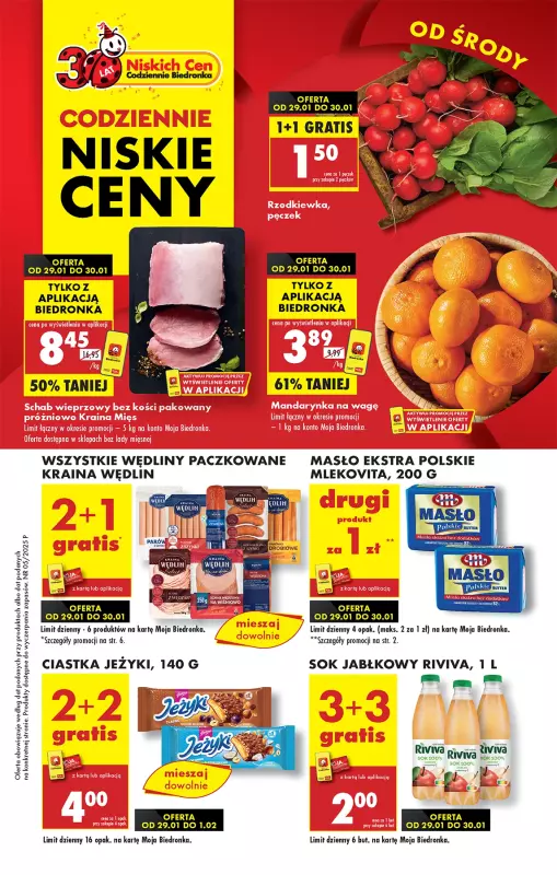 Biedronka - gazetka promocyjna Od środy od środy 29.01 do wtorku 04.02