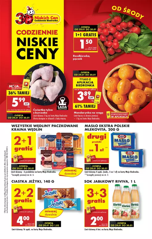 Biedronka - gazetka promocyjna Od środy, Z ladą tradycyjną od środy 29.01 do wtorku 04.02