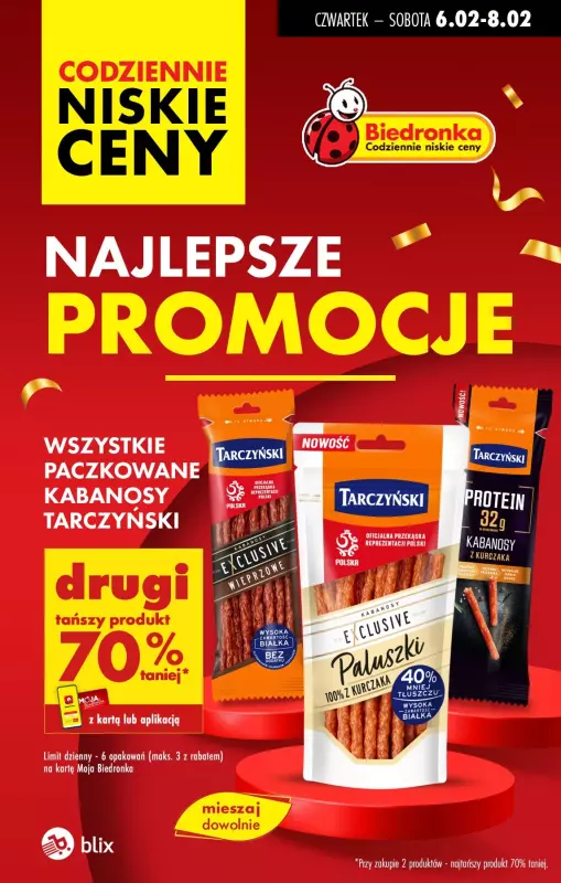 Biedronka - gazetka promocyjna Najlepsze promocje! od czwartku 06.02 do soboty 08.02