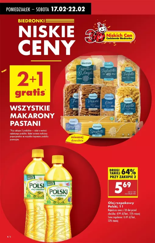 Biedronka - gazetka promocyjna Od poniedziałku od poniedziałku 17.02 do soboty 22.02 - strona 4