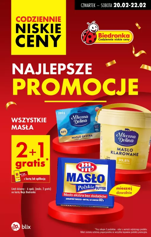 Biedronka - gazetka promocyjna Najlepsze promocje! od czwartku 20.02 do soboty 22.02