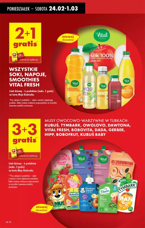 Biedronka - gazetka promocyjna Od poniedziałku od poniedziałku 24.02 do soboty 01.03 - strona 16