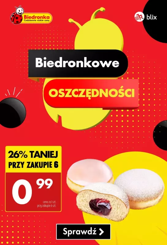 Biedronka - gazetka promocyjna Biedronkowe oszczędności od poniedziałku 24.02 do soboty 01.03