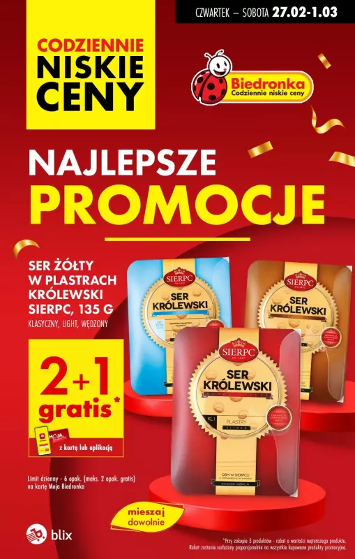 Biedronka - gazetka promocyjna Najlepsze promocje! od czwartku 27.02 do soboty 01.03