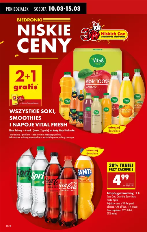 Biedronka - gazetka promocyjna Od poniedziałku od poniedziałku 10.03 do soboty 15.03 - strona 14