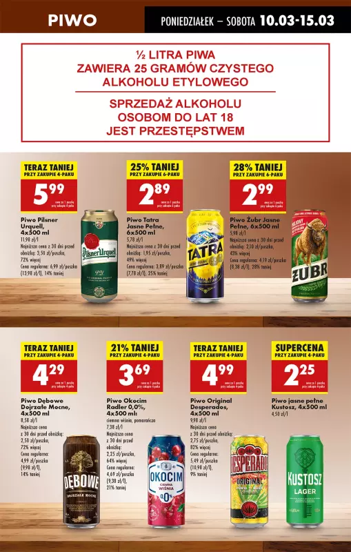 Biedronka - gazetka promocyjna Od poniedziałku, Z ladą tradycyjną od poniedziałku 10.03 do soboty 15.03 - strona 47