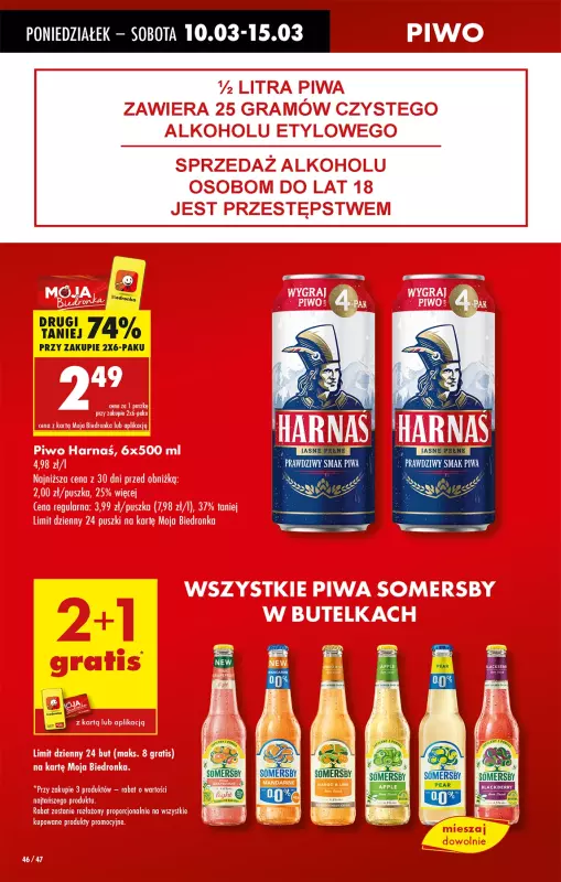 Biedronka - gazetka promocyjna Od poniedziałku, Z ladą tradycyjną od poniedziałku 10.03 do soboty 15.03 - strona 48