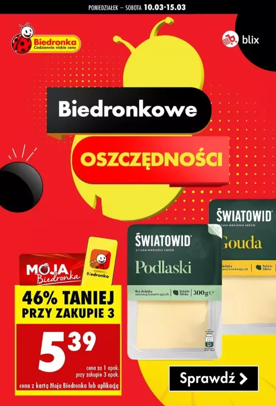 Biedronka - gazetka promocyjna Biedronkowe oszczędności  