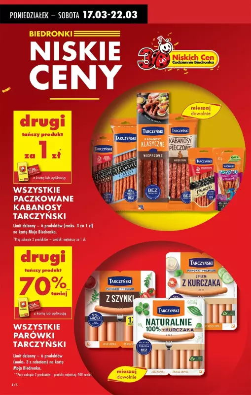 Biedronka - gazetka promocyjna Od poniedziałku od poniedziałku 17.03 do soboty 22.03 - strona 6