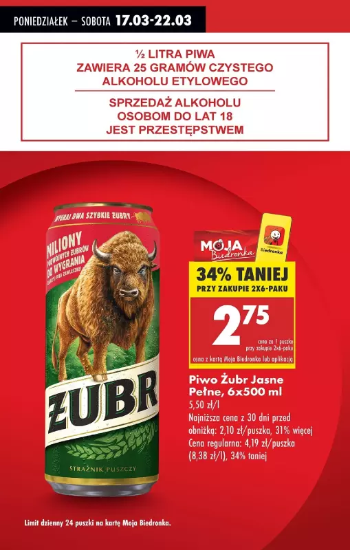 Biedronka - gazetka promocyjna Od poniedziałku, Z ladą tradycyjną od poniedziałku 17.03 do soboty 22.03 - strona 2