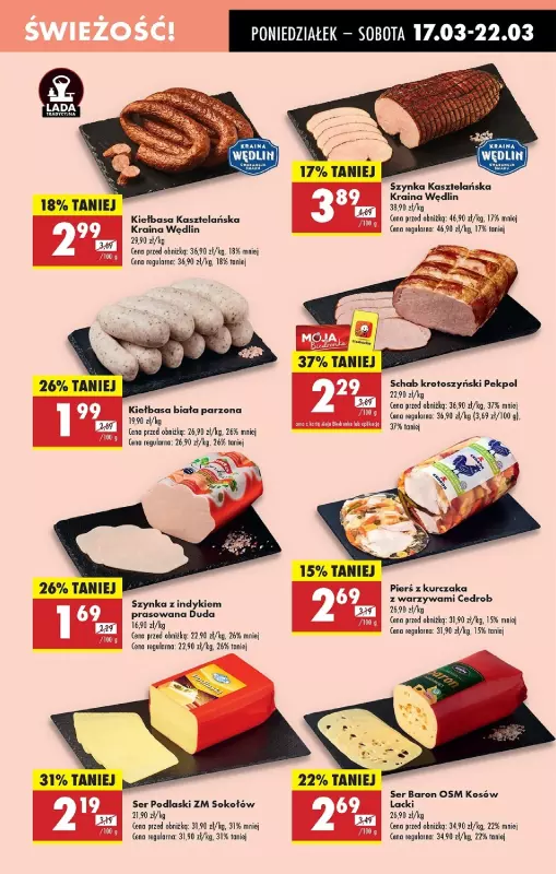 Biedronka - gazetka promocyjna Od poniedziałku, Z ladą tradycyjną od poniedziałku 17.03 do soboty 22.03 - strona 29