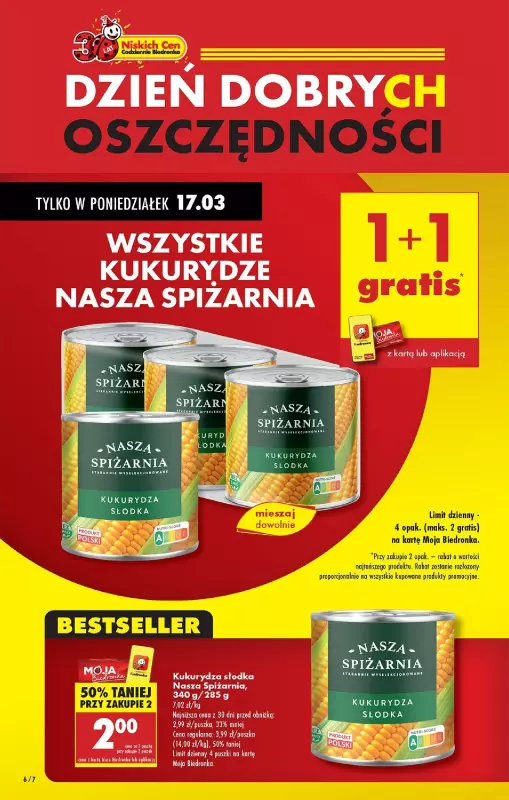 Biedronka - gazetka promocyjna Od poniedziałku, Z ladą tradycyjną od poniedziałku 17.03 do soboty 22.03 - strona 8