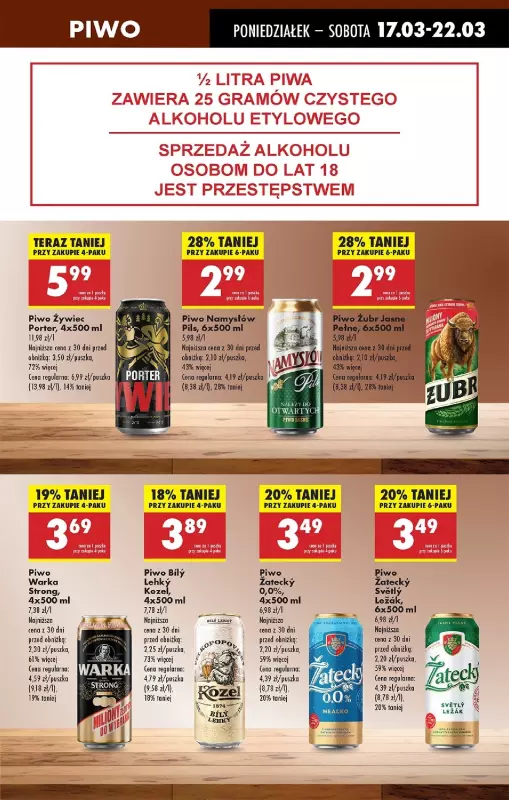 Biedronka - gazetka promocyjna Od poniedziałku, Z ladą tradycyjną od poniedziałku 17.03 do soboty 22.03 - strona 59