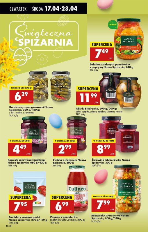 Biedronka - gazetka promocyjna Od czwartku, Z ladą tradycyjną od czwartku 17.04 do środy 23.04 - strona 42