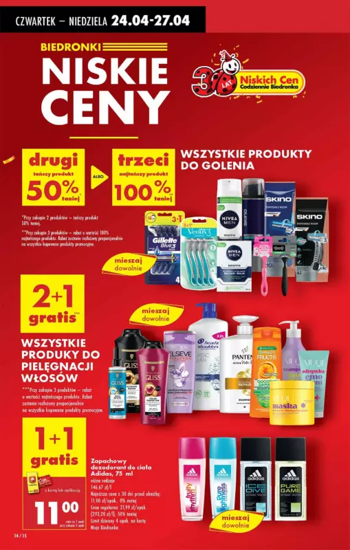 Biedronka - gazetka promocyjna Od czwartku od czwartku 24.04 do środy 30.04 - strona 14