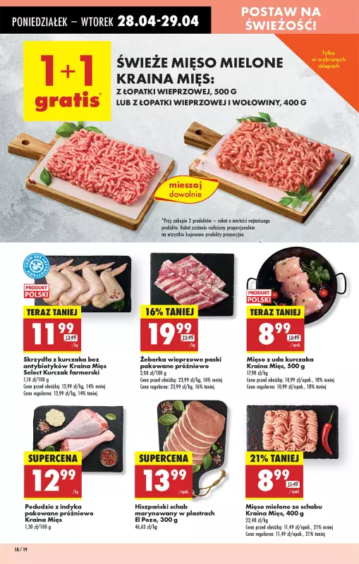 Biedronka - gazetka promocyjna Od poniedziałku, Z ladą tradycyjną od poniedziałku 28.04 do niedzieli 04.05 - strona 22