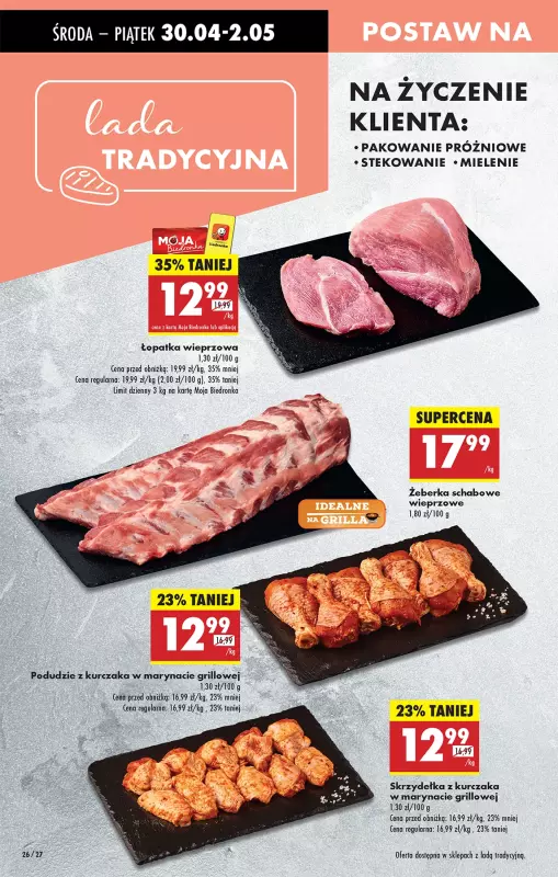 Biedronka - gazetka promocyjna Od środy, Z ladą tradycyjną od środy 30.04 do środy 07.05 - strona 32