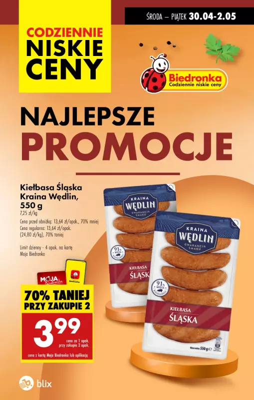 Biedronka - gazetka promocyjna Najlepsze promocje!  