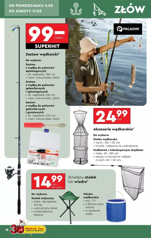 Biedronka - gazetka promocyjna Okazje tygodnia od 05.05 od poniedziałku 05.05 do środy 21.05 - strona 18