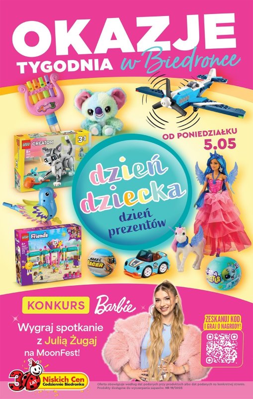 Biedronka - gazetka promocyjna Okazje tygodnia od 05.05 od poniedziałku 05.05 do środy 21.05