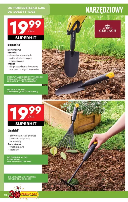 Biedronka - gazetka promocyjna Okazje tygodnia od 05.05 od poniedziałku 05.05 do środy 21.05 - strona 24