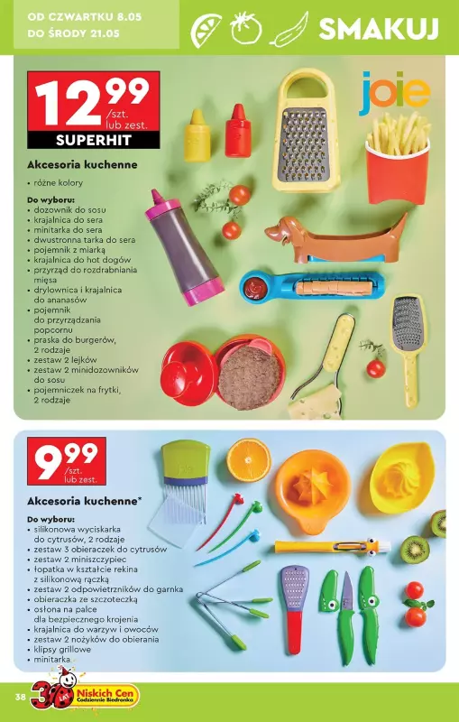 Biedronka - gazetka promocyjna Okazje tygodnia od 05.05 od poniedziałku 05.05 do środy 21.05 - strona 38