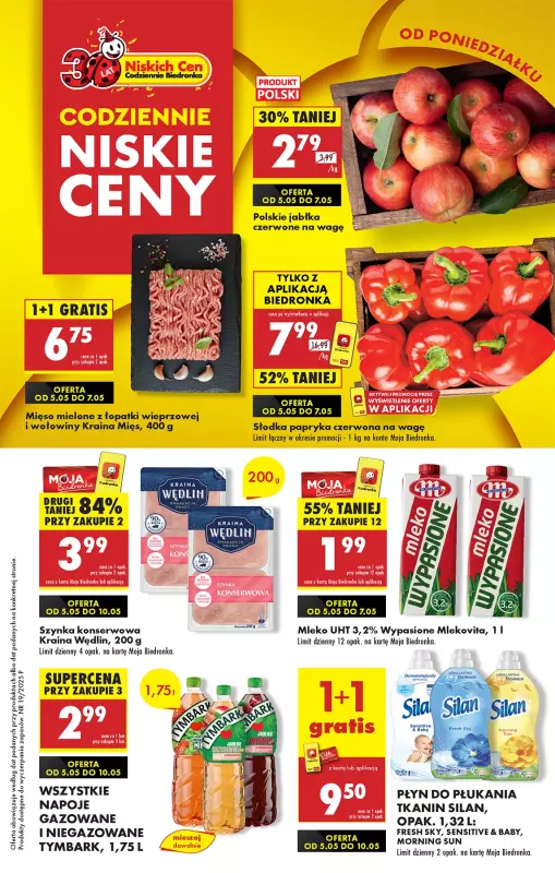 Biedronka - gazetka promocyjna Od poniedziałku  