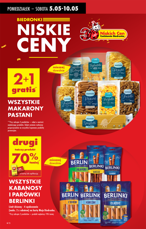 Biedronka - gazetka promocyjna Od poniedziałku od poniedziałku 05.05 do niedzieli 11.05 - strona 4