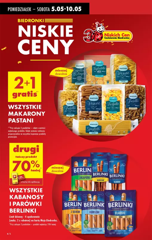 Biedronka - gazetka promocyjna Od poniedziałku od poniedziałku 05.05 do niedzieli 11.05 - strona 4