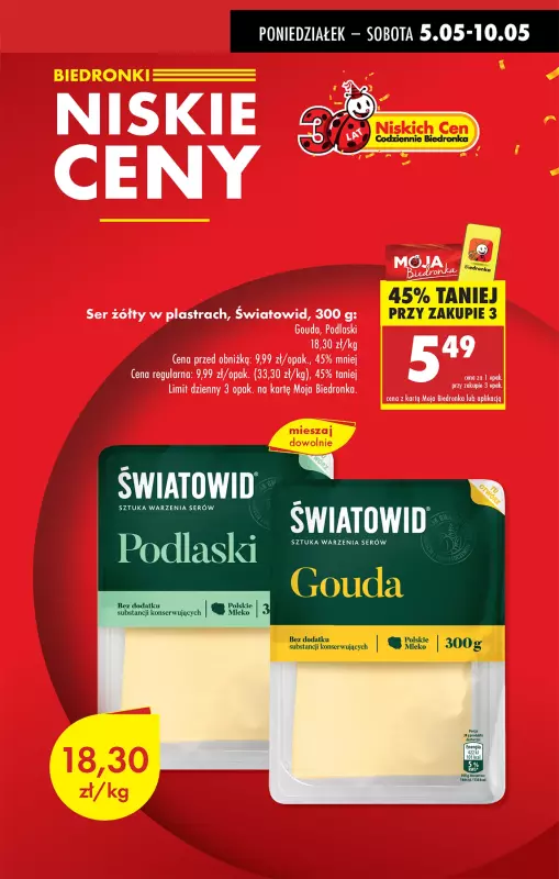 Biedronka - gazetka promocyjna Od poniedziałku, Z ladą tradycyjną   - strona 3