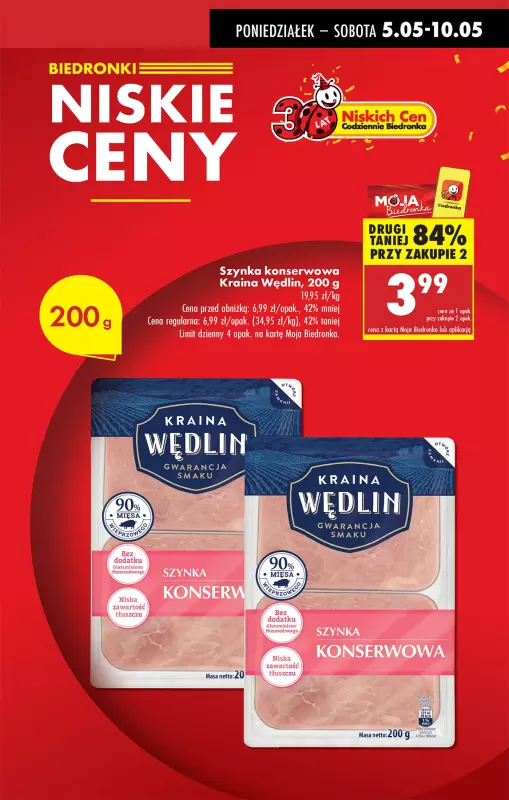 Biedronka - gazetka promocyjna Od poniedziałku, Z ladą tradycyjną od poniedziałku 05.05 do niedzieli 11.05 - strona 5