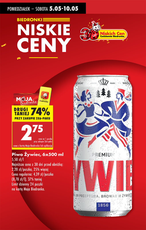Biedronka - gazetka promocyjna Od poniedziałku, Z ladą tradycyjną od poniedziałku 05.05 do niedzieli 11.05 - strona 14