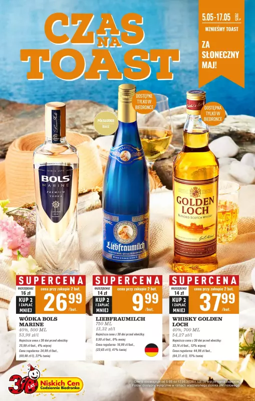 Biedronka - gazetka promocyjna Czas na Toast!  