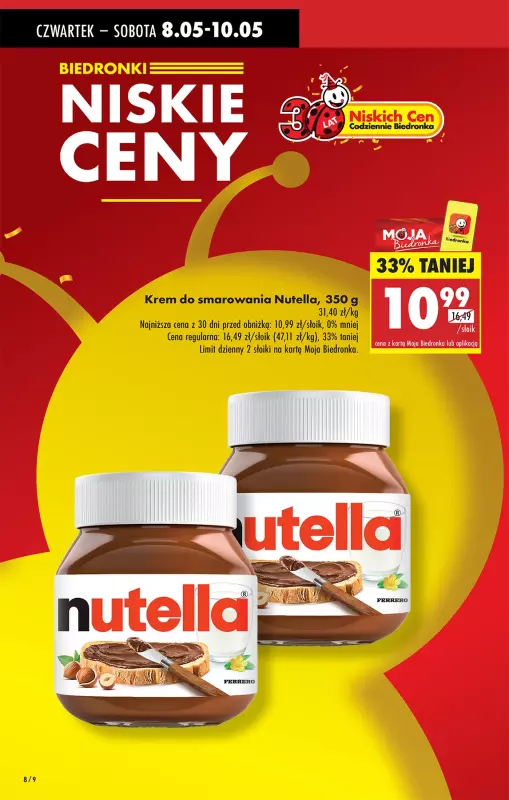 Biedronka - gazetka promocyjna Od czwartku od czwartku 08.05 do środy 14.05 - strona 8
