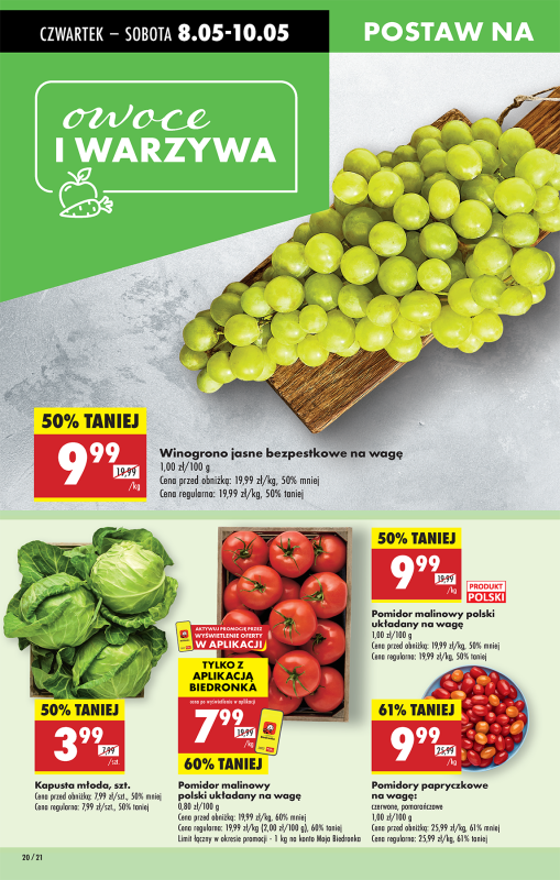 Biedronka - gazetka promocyjna Od czwartku od czwartku 08.05 do środy 14.05 - strona 20