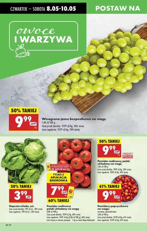 Biedronka - gazetka promocyjna Od czwartku od czwartku 08.05 do środy 14.05 - strona 20