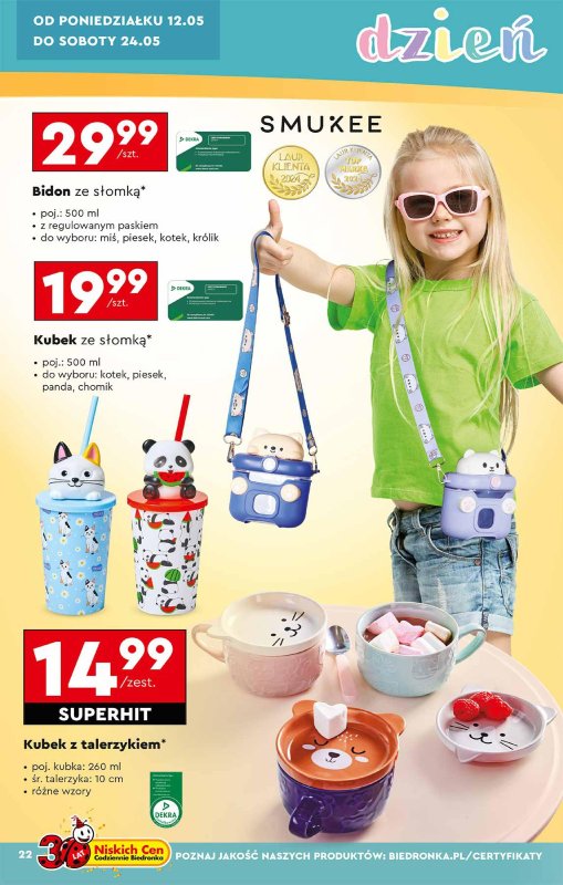 Biedronka - gazetka promocyjna Okazje tygodnia od soboty 10.05 do środy 28.05 - strona 22