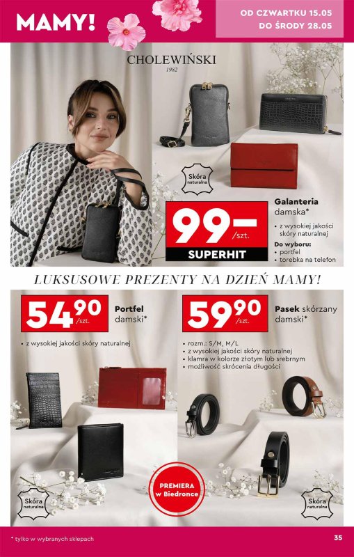 Biedronka - gazetka promocyjna Okazje tygodnia od soboty 10.05 do środy 28.05 - strona 35