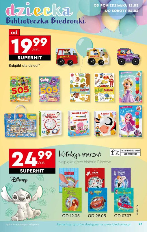 Biedronka - gazetka promocyjna Okazje tygodnia od soboty 10.05 do środy 28.05 - strona 27