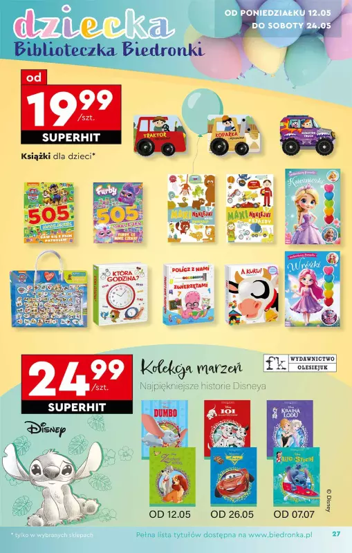 Biedronka - gazetka promocyjna Okazje tygodnia od soboty 10.05 do środy 28.05 - strona 27
