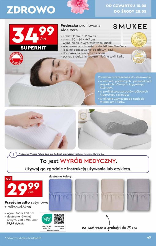 Biedronka - gazetka promocyjna Okazje tygodnia od soboty 10.05 do środy 28.05 - strona 43